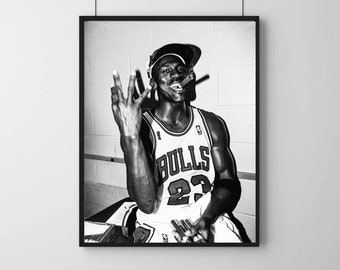 Michael Jordan 4 Peat Decor - Michael Jordan Poster - Poster - Vatertag - Freund Geschenk - Herren Geschenk - Basketball Poster - NBA Poster