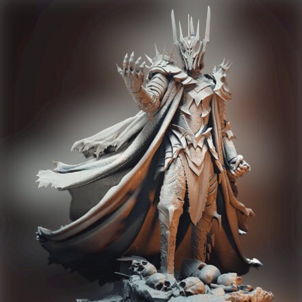 Figurine Résine imprimée 3D Sauron dans le Seigneur des anneaux
