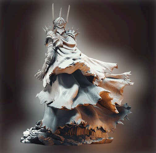 Figurine Imprimée 3D Résine - Chasseuse D'orque Femme échelle 28/32mm - Pour D&D Et Jeux De Rôle - Marque EC3D