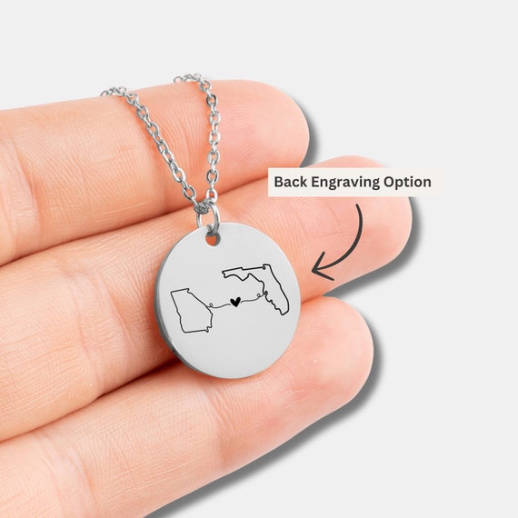 Long distance customizable necklace sale