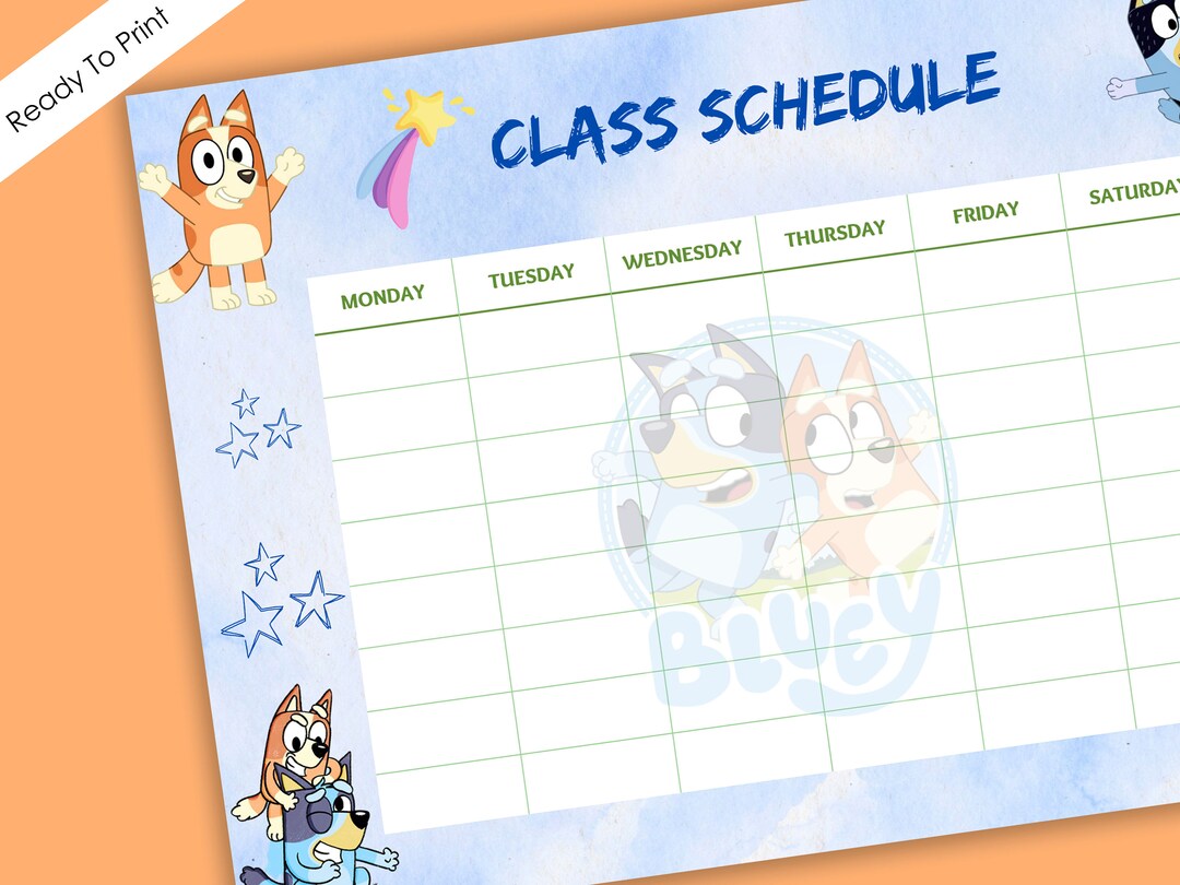 bluey-class-schedule-weekly-planner-for-kids-homeschool-etsy