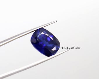 16.00Ct Royal Blue Sapphire - CUSHION Cut Gemstone 15x11x8mm