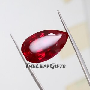 20 Ct Natural Burmese Red Ruby Pear Cut Loose Gemstone – 21 × 12 × 9 mm | Deep Red Collector & Jewelry Stone