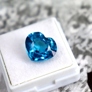 9.80 Ct Santa Maria Aquamarine Gemstone 13x 12 x 7 mm - Loose Blue Aquamarine Stone, Flawless for Jewelry Making