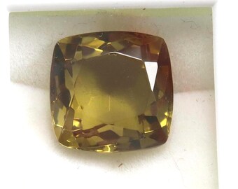 Natural Color Change Alexandrite Gem: 12 Carat Cushion Cut Stone