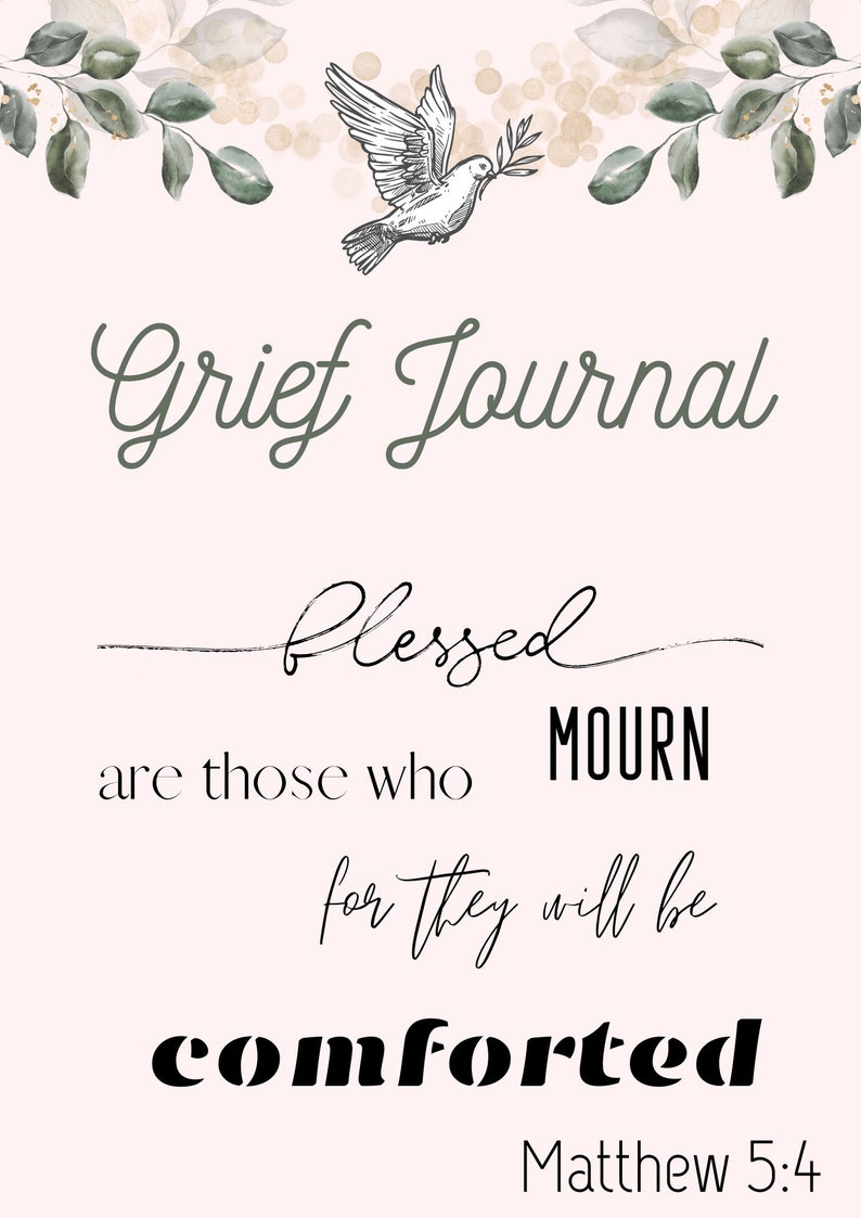 Printable Grief Journal Christian Grief Processing Worksheets Therapy Printable Grief Journal Christian Grief Processing Worksheets Therapy