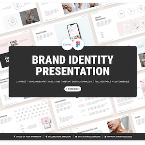 Brand Identity Presentation | Canva and Figma Template | Instant Digital Download