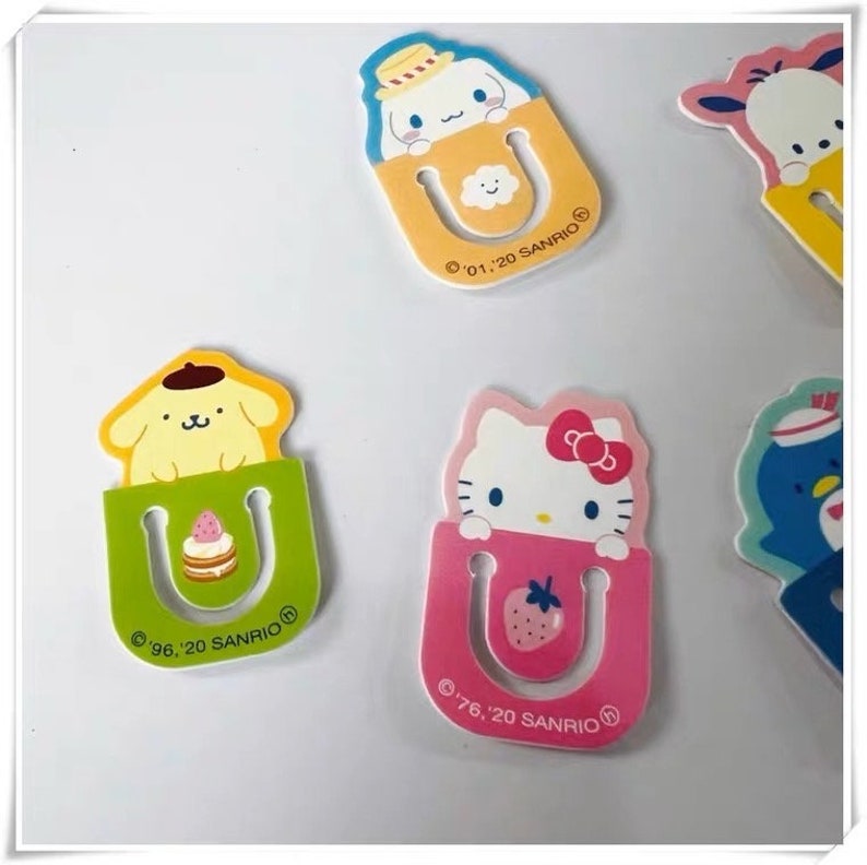 Sanrio Mini Bookmark Hello Kitty My Melody Cinnamoroll Pompompurin Pochacco Tuxedosam - Etsy