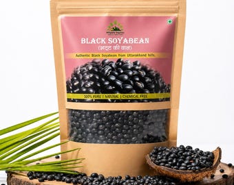 Soja negra orgánica Kala Bhatt de Hillpure: superalimento del Himalaya, alto en proteínas, cultivada en Uttarakhand (500 g)