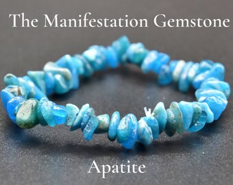 Apatite - The Manifestation Gemstone Bracelet Imprinted with Bioresonance Frequencies