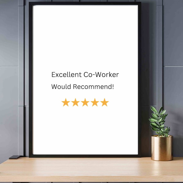 Digital Funny Co-Worker Gift Printable Art Coworker Present Colleague Leadership Wall Art for Office Friend Leaving Gift Co-worker Farewell