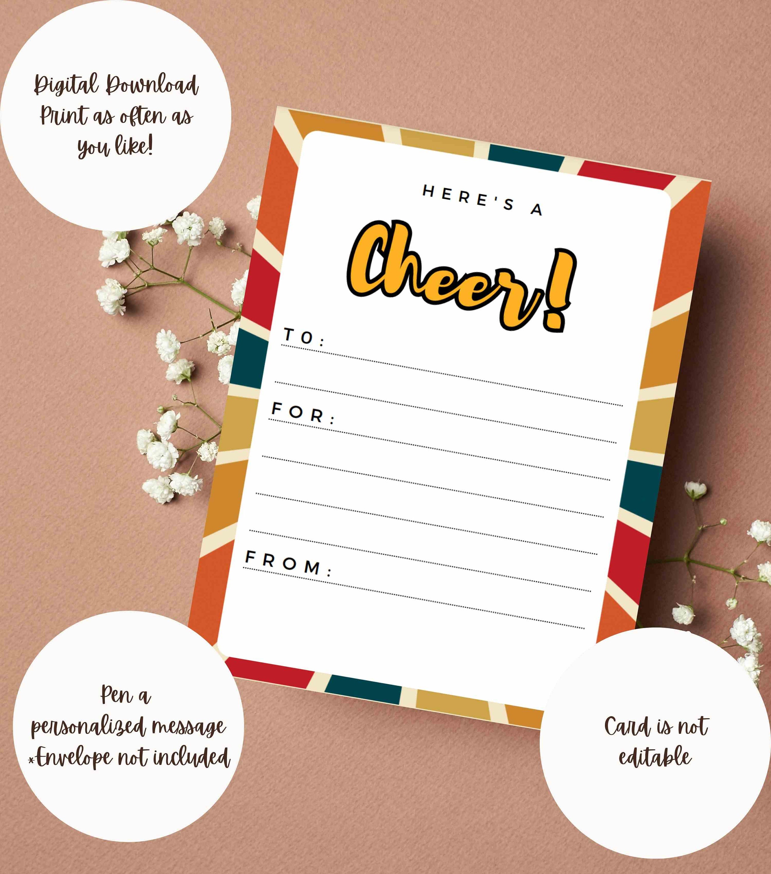 Retro Employee Recognition Cheer Shout Out Cards Student Reward ...