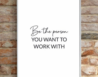 Arte mural digital para oficina, motivación, citas inspiradoras, arte motivacional para cubículos, pósteres, citas de trabajo, frases de vida