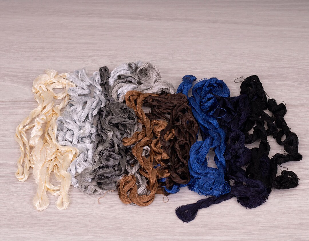 Viscose Thread Hanks Set 3.5 Oz 100gr for Felting Nuno Etsy