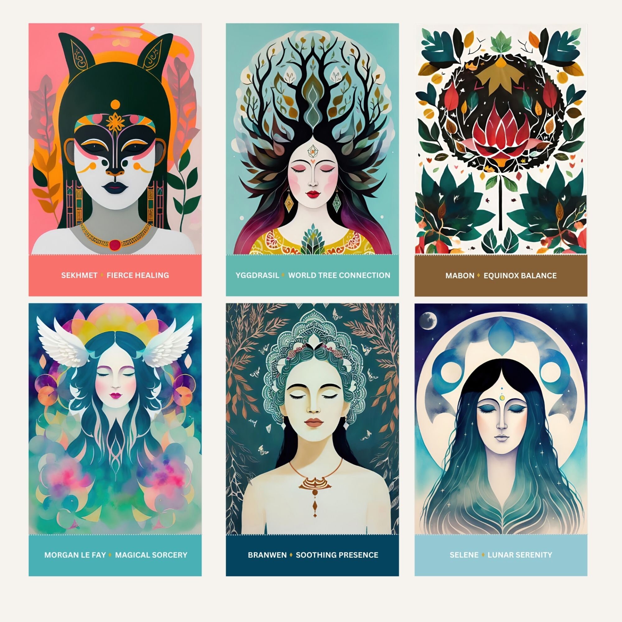 The Sacred Feminine Oracle: A Journey to Wholeness 52 Card Deck and