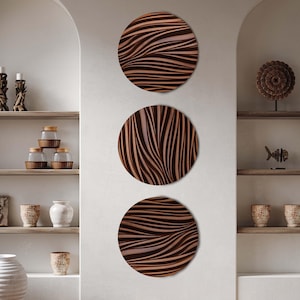Wood Wall Art - Carved Wooden Wall Panels with 3D Paneling, Decorative Wall Panels for Wood Accent Walls and Modern Wall Decorations