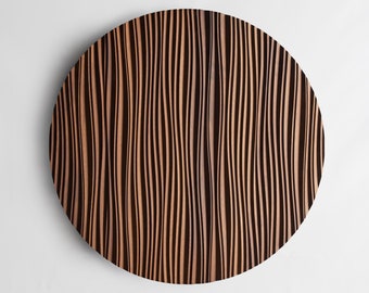 Circular Acoustic Wood Panel – 3D Geometric Sound Diffuser