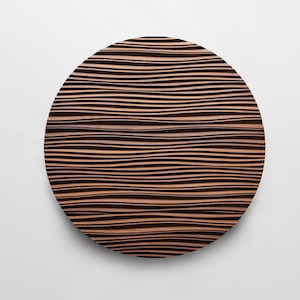 Wooden Wall Panels, Handcrafted Iroko Carved Decor, 3D Wood Accent Wall, Perfect for Bold Interior Decoration – The Line Erosion Artwork