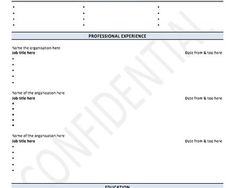 Lebenslauf / Lebenslauf Vorlage & Anleitung
