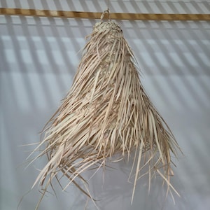 Handmade Raffia Lampshade: Moroccan Boho Pendant Light