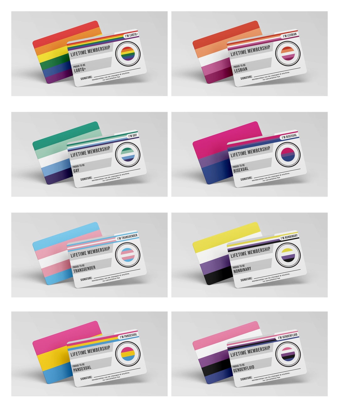 LGBTQ Membership Card Lgbt Proud to Be - Etsy