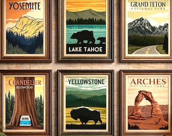 Rediscover the Majesty of US National Park Poster, Digital Download