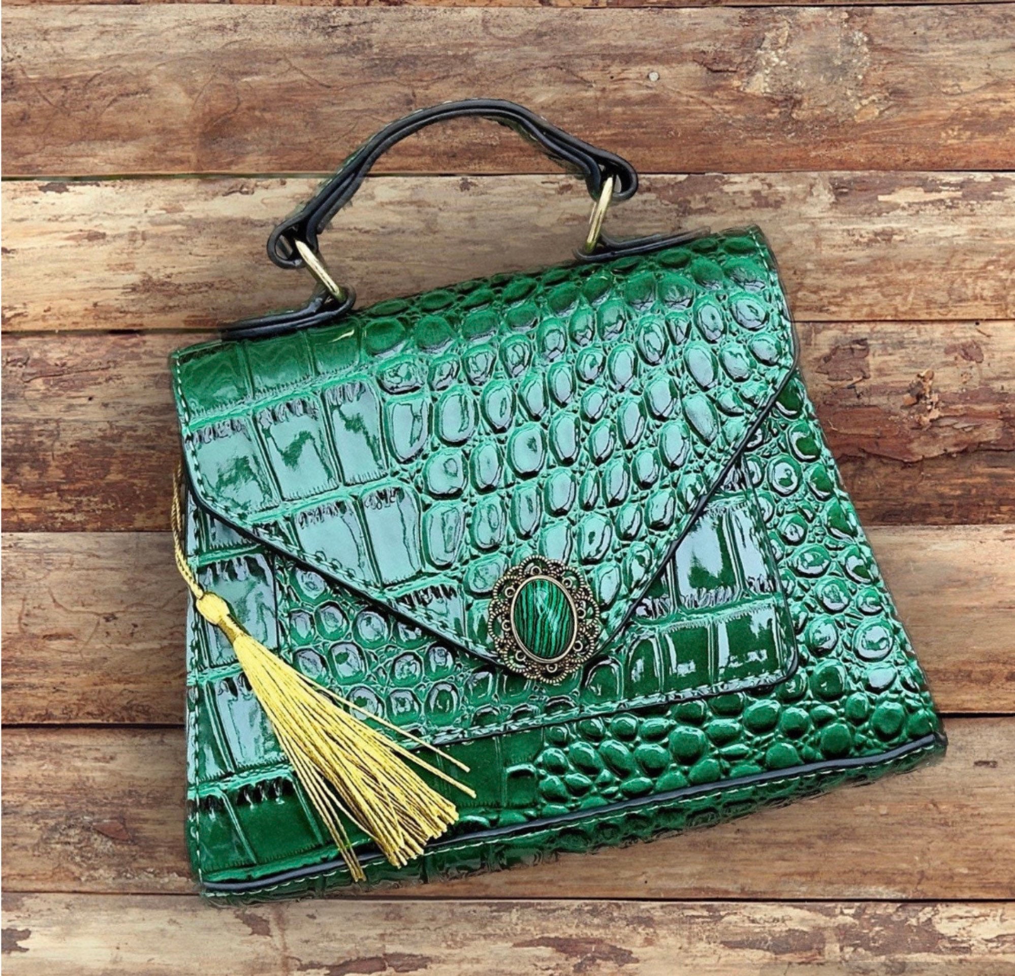 Unzipped Green Camo by New Vintage Handbags