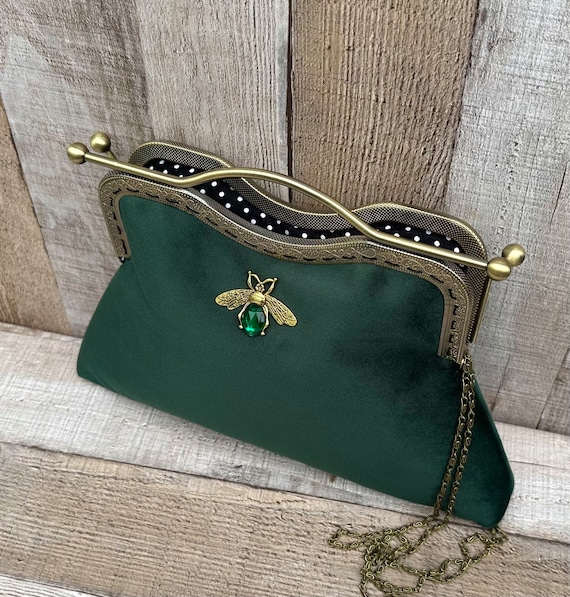 Velvet green purse new arrivals