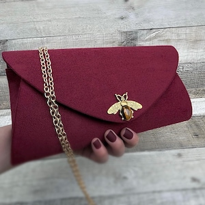 Bolso de noche burdeos. Bolso de terciopelo. Carteras y monederos. Cartera burdeos. Bolso vintage. Bolso de mano para boda.