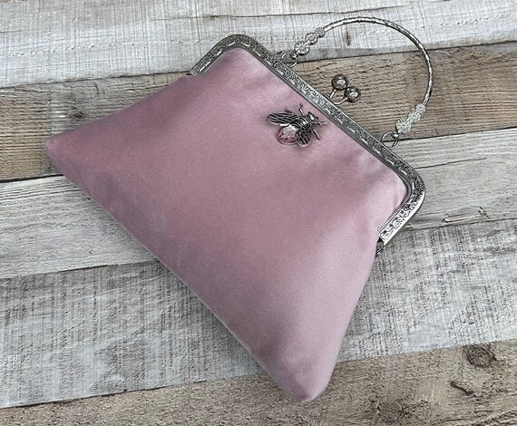 Pink Clutch Bag. Blush Pink Evening Bag. Velvet Clutch Bag. Purse Bag. Evening Bag for Women. Clutch Purse. Blush Pink Fascinator Etsy Ireland