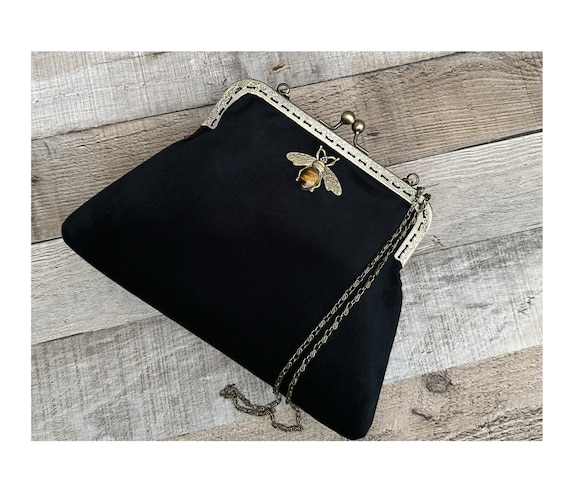 Schwarze Handtaschen für Clutch Taschen für Damen