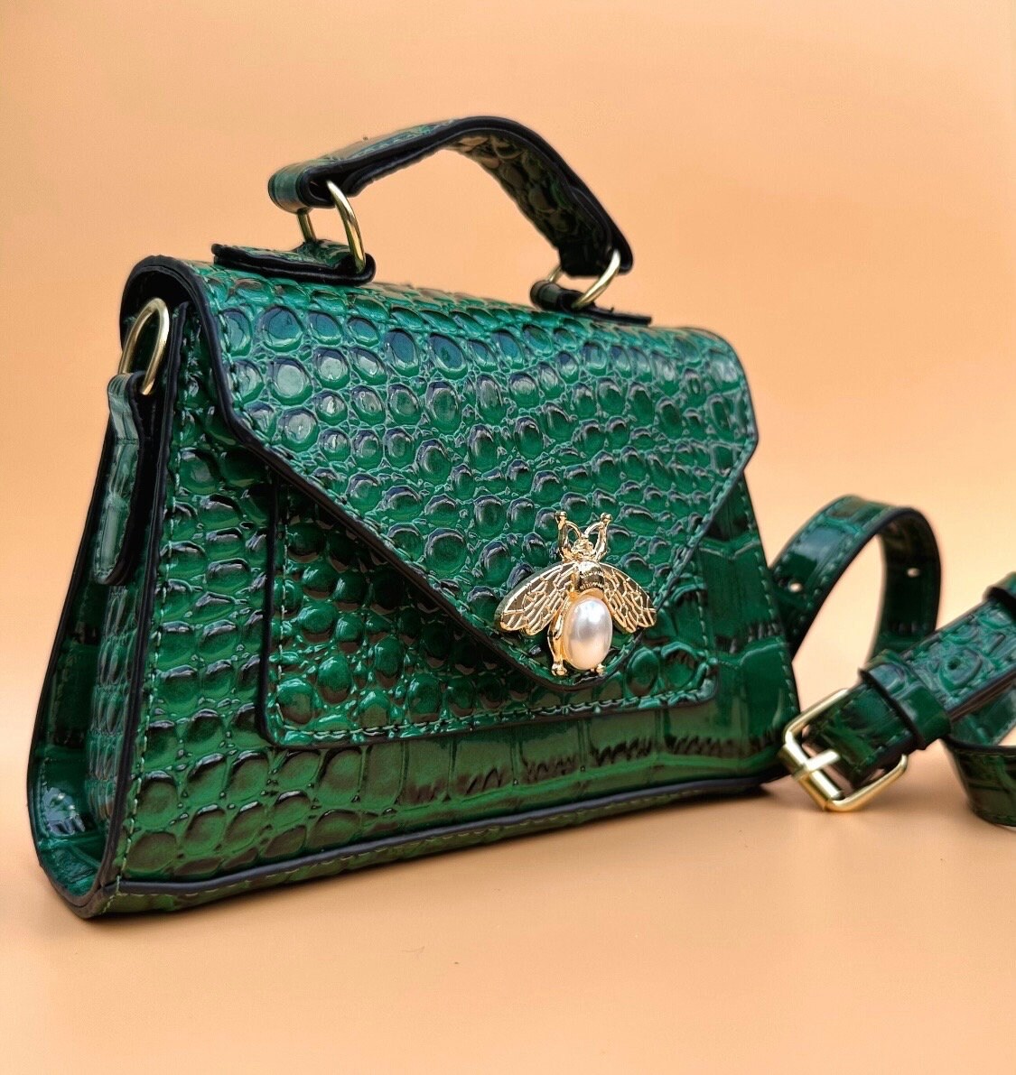 Green handbags clearance
