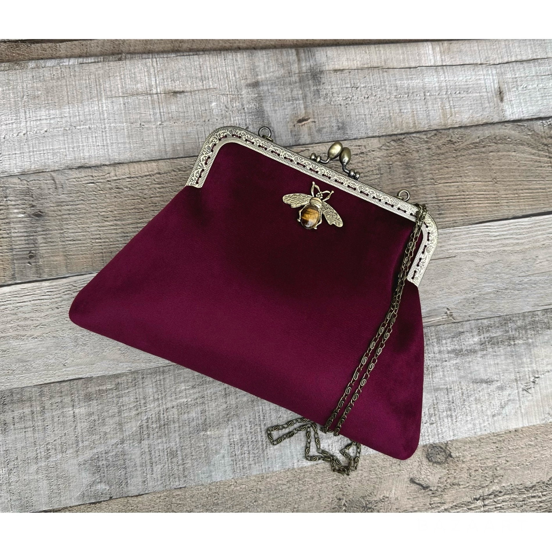 Burgundy velvet evening bag new arrivals