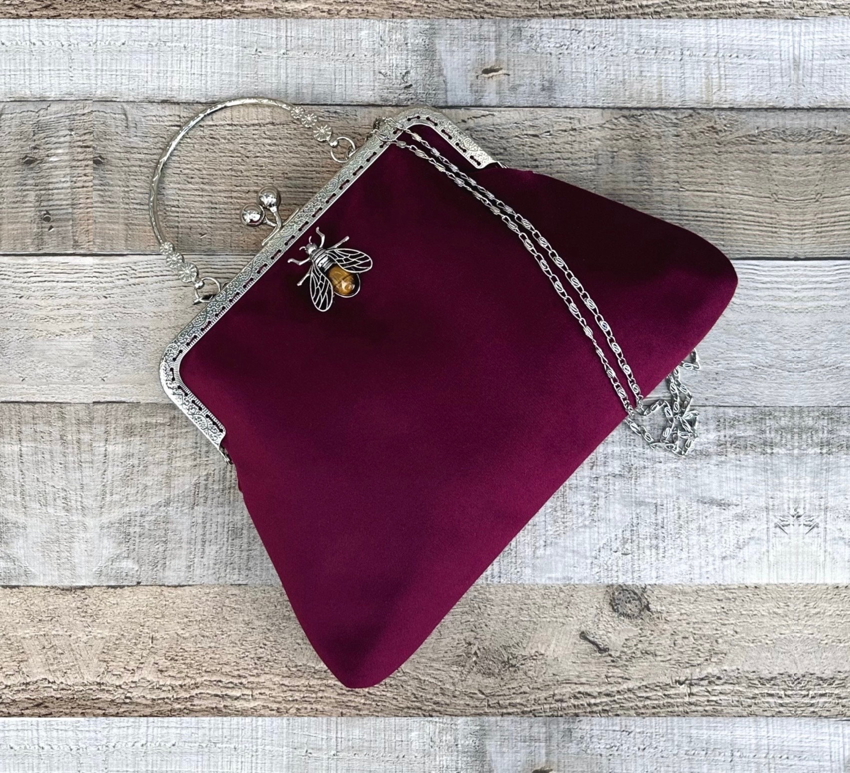 Burgundy velvet clutch clearance bag