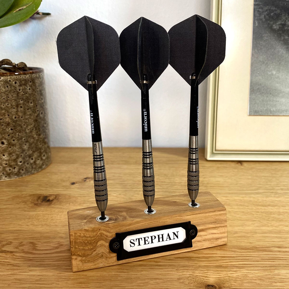 Wooden Dart Holder - Personalized Dart Holder - Dart Wall Mount - Gift for  Dart Fans - Etsy