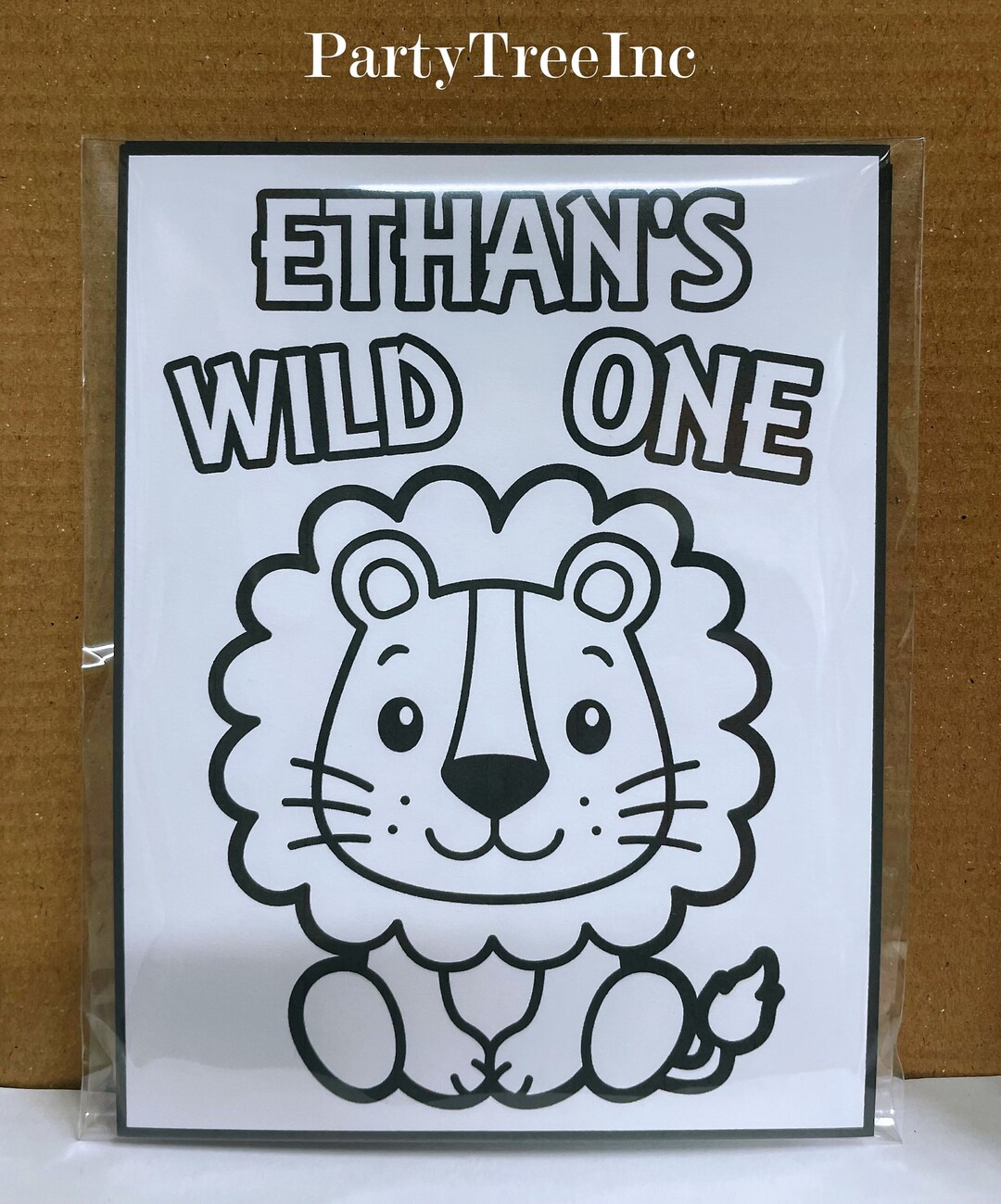 Custom Wild One Coloring Pages Wild Two first Birthday 1st - Etsy