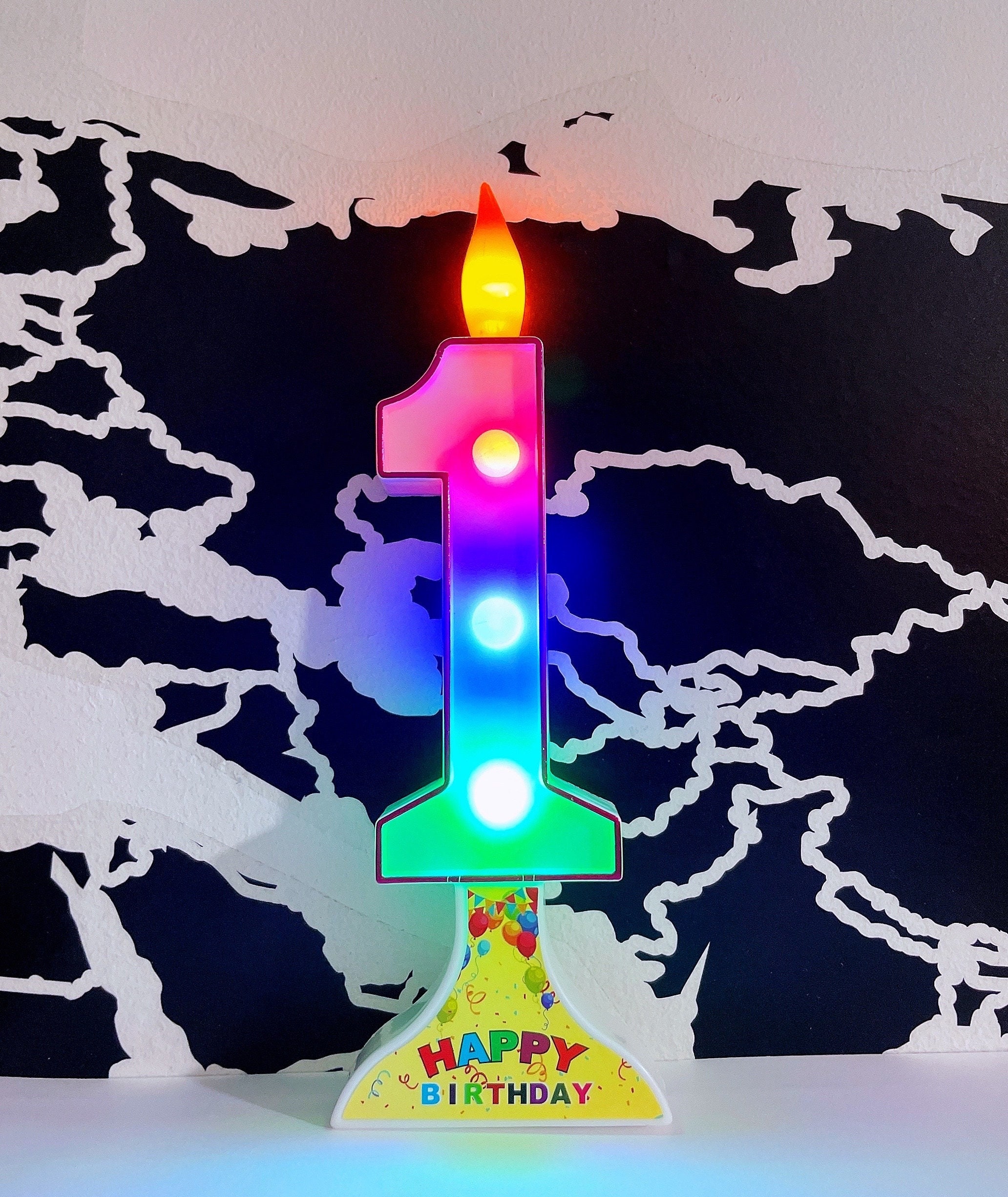 Led Birthday Candles
 Birthday Number LED Candle LED Number Flashing LED Etsy