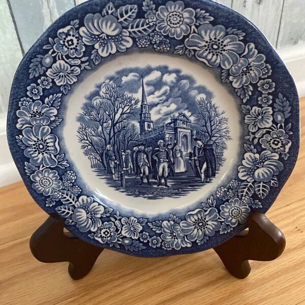 Liberty Blue Plate Etsy