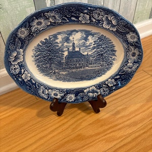 Staffordshire Liberty Blue 12" Platter