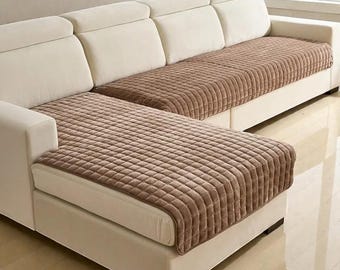 Thick Modern Pet Sofa Cover: Plush Non-Slip Seat Mat