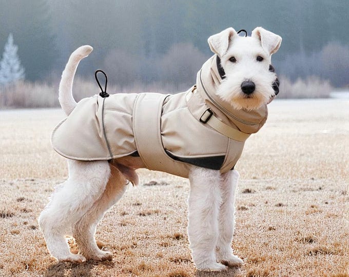Pet Winter Coat Waterproof: Cosy Padded Jacket with High Neck and Adjustable Fit