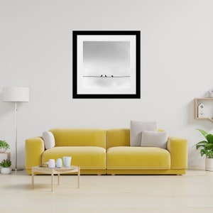 Downloable Photo , minimalist wall art , black and white prints ,wall decor , prints , vintage, animals, art prints, minimalist, bird zdjęcie 3