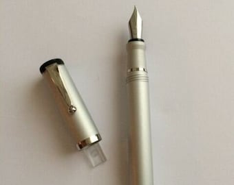 Mini-Füllfederhalter aus Aluminium von Filcao, Mini-Vintage-Stift, Füllfederhalter aus Italien, preiswerter Füllfederhalter