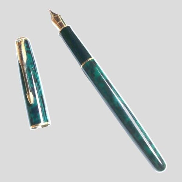 Stylo plume PARKER Sonnet Lacquer Forest Green, plume dorée, stylo vintage, stylo rétro, stylo haute qualité, stylo plume vintage