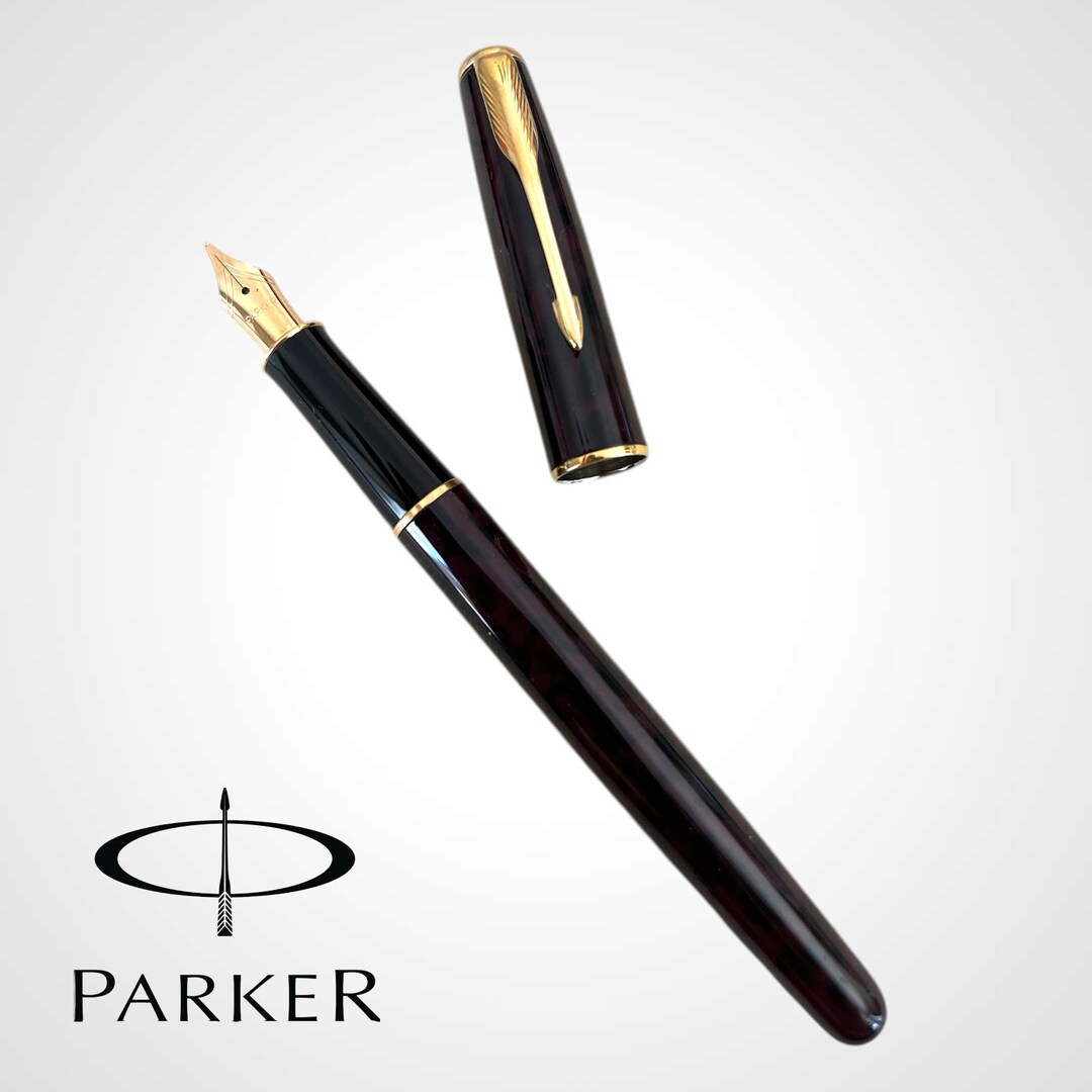 Parker Sonnet Autumn Red Fountain Pen Gold Plated 14K Dimonite G