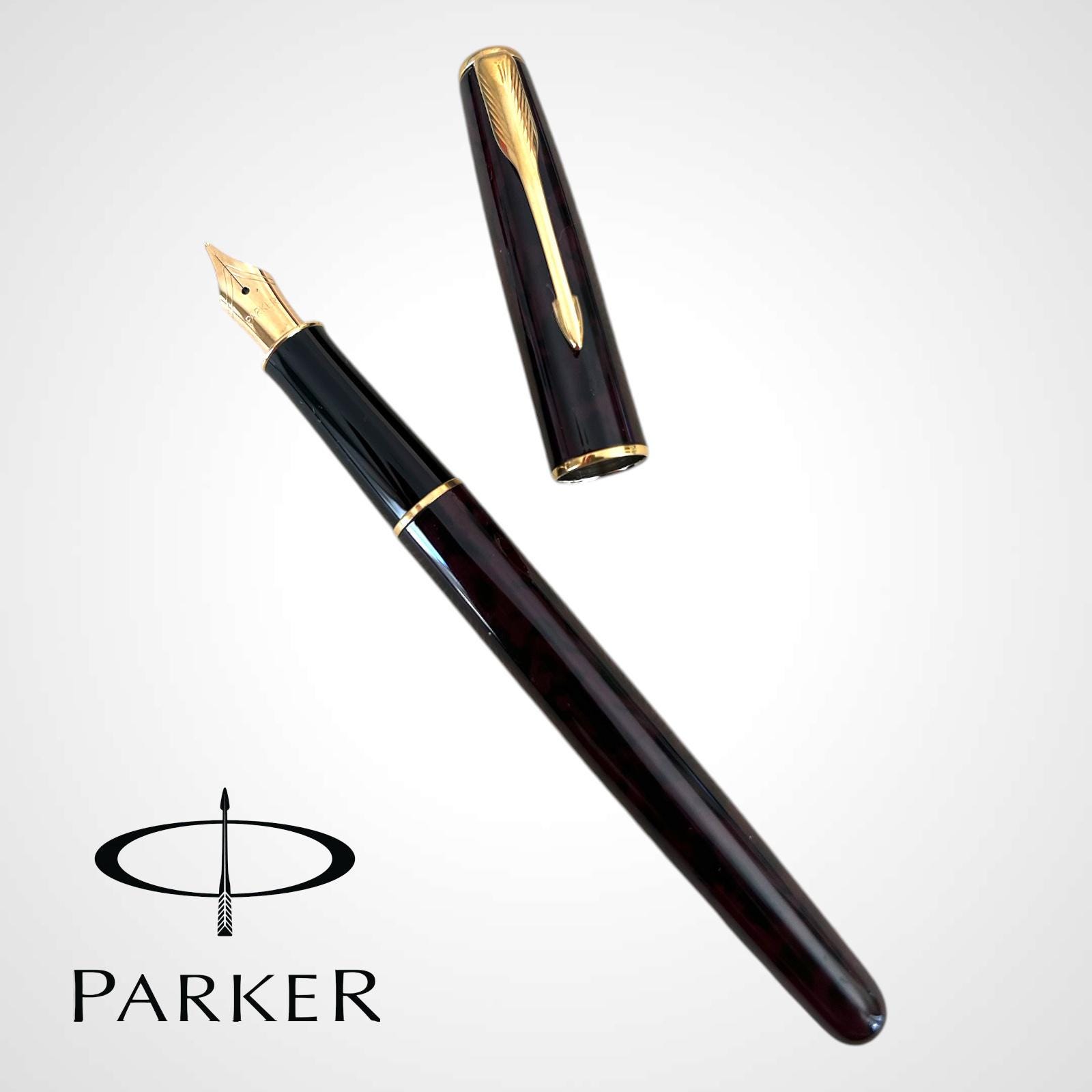 Parker Sonnet Autumn Red Fountain Pen Gold Plated 14K Dimonite G
