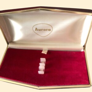 Cofanetto box Aurora  doppio Originale Anni 60, cofanetto per penne vintage, vintage pen case, custodia per penne retrò made in Italy