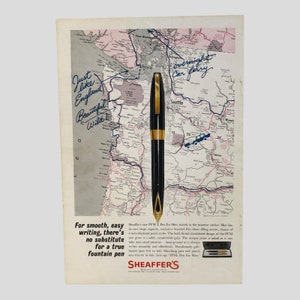 Advertising Prints SHEAFFER Vintage fountain pens - 9 variants - vintage, paintings, for collectors, modern antiques, retro