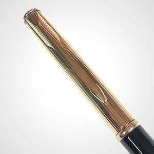 Stylo bille Parker Insignia laqué noir, stylo bille vintage, stylo bille original, stylo bille rétro, stylo de collection