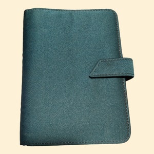 Organizer Agenda GREENWITCH GLAMOUR Pocket Made In Italy In Raso NOS, agenda vintage, diario anelli pocket, ricambi compatibili Filofax